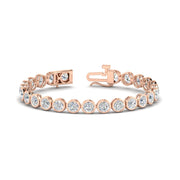 10 Carat Diamond Bezel Set Tennis Bracelet
